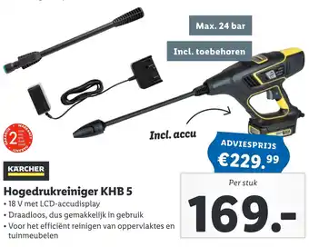 Lidl Hogedrukreiniger KHB 5 aanbieding