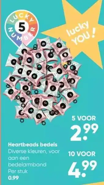 Big Bazar Heartbeads bedels aanbieding