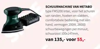 Nijhof Schuurmachine van metabo aanbieding