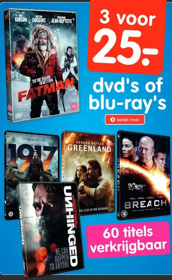 Boekenvoordeel Dvd's of blu-ray's aanbieding