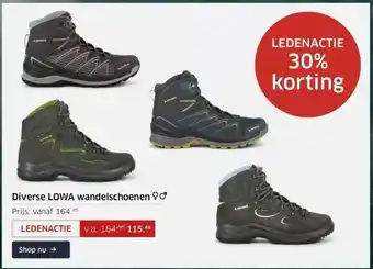 ANWB Diverse lowa wandelschoenen aanbieding