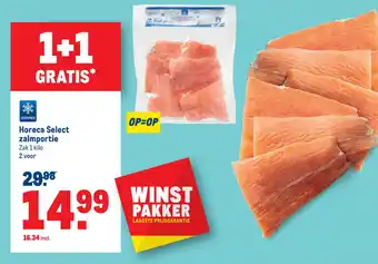 Makro Horeca Select zalmportie 1 kilo aanbieding