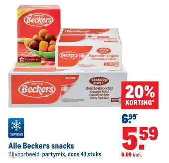 Makro Alle beckers snacks aanbieding