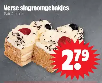 Dirk Verse slagroomgebakjes aanbieding