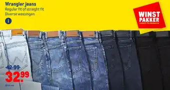 Makro Wrangler jeans aanbieding