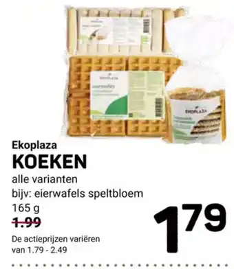 Ekoplaza Koeken 165g aanbieding