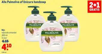 Makro Alle palmolive of unicura handzeep aanbieding