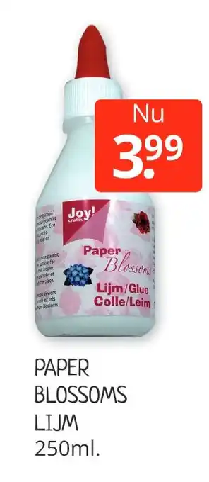 Boekenvoordeel Paper blossoms lijm 250 ml aanbieding