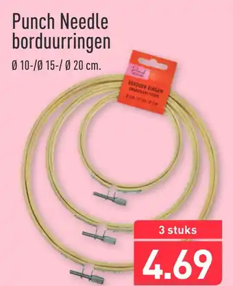 ALDI Punch needle borduurringen aanbieding