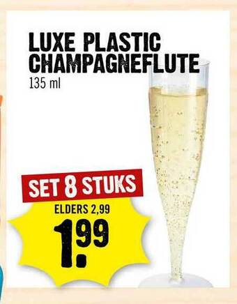 Dirck 3 Luxe Plastic Champagneflute 135 Ml aanbieding