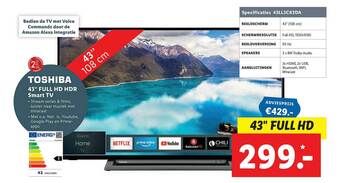 Lidl Toshiba 43 aanbieding