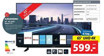 Lidl Grundig 65 aanbieding