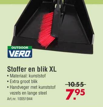 Enorm Outdoor Vero Stoffer En Blik XL aanbieding