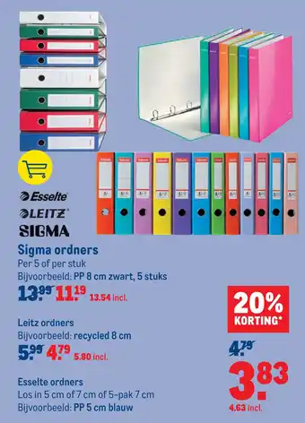 Makro Sigma ordners aanbieding
