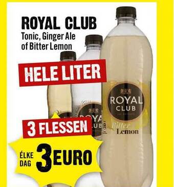 Dirck 3 Royal Club Tonic, Ginger Ale Of Bitter Lemon aanbieding