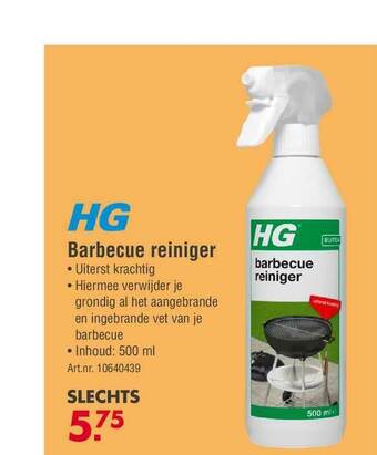 Enorm HG Barbecue Reiniger aanbieding