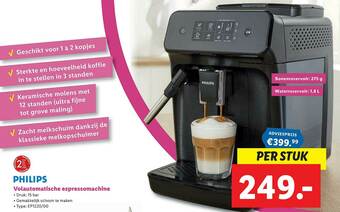 Lidl Philips Volauttomatische Espressomachine aanbieding