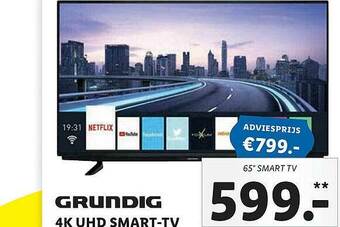 Lidl Grundig 4K UHD Smart-TV aanbieding