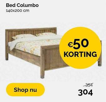 Beter Bed Bed Columbo 140x200 Cm €50 Korting aanbieding