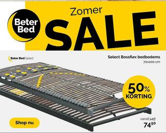 Beter Bed Select Bossflex Bedbodems 70x200 Cm 50% Korting aanbieding