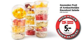 Vomar Voordeelmarkt Gesneden Fruit Of Ambachtelijke Rauwkost Salade aanbieding