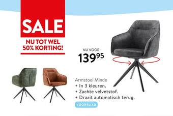 Profijt Meubel Armstoel Minde 50% Korting aanbieding