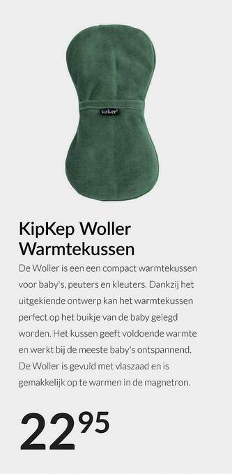 Babypark KipKep Woller Warmtekussen aanbieding