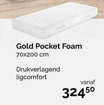 Beter Bed Gold Pocket Foam 70x200 Cm aanbieding