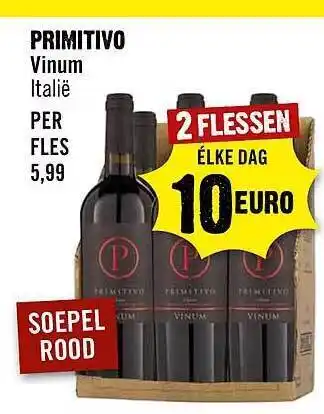 Dirck 3 Primitivo aanbieding