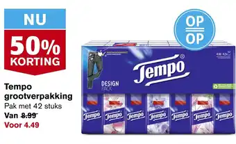 Hoogvliet Tempo grootverpakking aanbieding