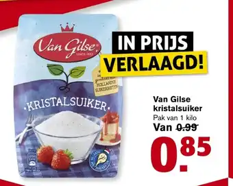 Hoogvliet Van Gilse kristalsuiker 1 kilo aanbieding