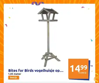 Action Bites for Birds vogelhuisje op standaard 1,05 meter aanbieding