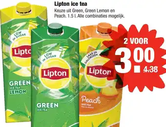 ALDI Lipton ice tea 1.5 l aanbieding