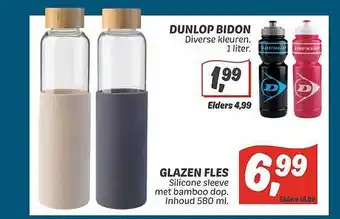 Dekamarkt Dunlop bidon of glazen fles aanbieding