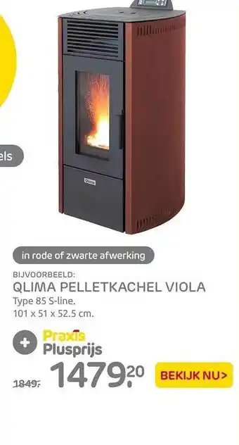 Praxis Qlima pelletkachel viola 85 s-line aanbieding