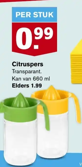 Hoogvliet Citruspers 660 ml aanbieding