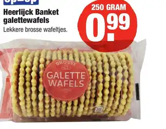 ALDI Heerlijck Banket galettewafels 250 g aanbieding