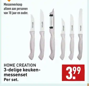 ALDI Home Creation 3-delige keuken-messenset per set aanbieding