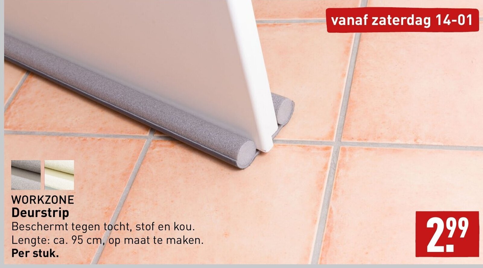 Workzone Deurstrip 95 cm aanbieding bij ALDI