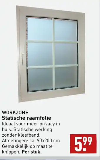 ALDI Workzone Statische raamfolie aanbieding