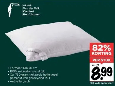 Traumnacht Cozy Hoofdkussen met overtrek van zachte microvezel, Oeko-Tex gecertificeerd hoofdkussen met ritssluiting, 40 x 80 cm, geproduceerd volgens Duitse kwaliteitsnorm