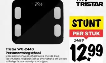 Vomar Voordeelmarkt Tristar wg-2440 personenweegschaal aanbieding