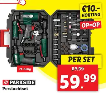 Lidl Parkside persluchtset aanbieding