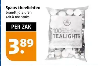 Poiesz Spaas theelichten aanbieding