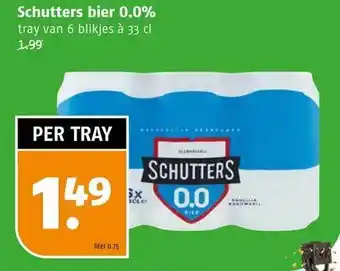 Poiesz Schutters bier 0.0% aanbieding