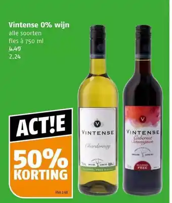 Poiesz Vintense 0% wijn aanbieding