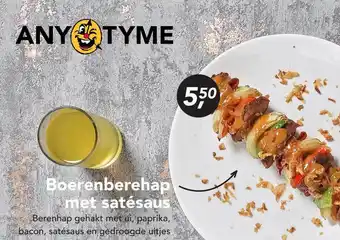 AnyTyme Boerenberehap met satésaus aanbieding