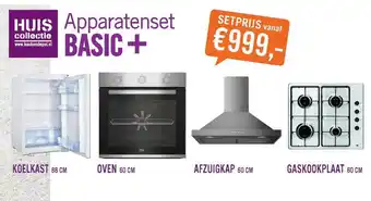 Keukendepot Koelkast 88 cm, oven 60 cm, afzuigkap 60 cm of gaskookplaat 60 cm aanbieding