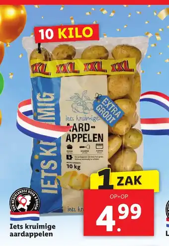 Lidl Iets kruimige aardappelen 10 kilo aanbieding