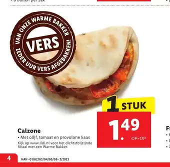 Lidl Calzone aanbieding